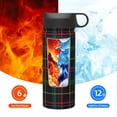 thumbnail image 6 of Sikiie Buffalo Plaid Dark Green Print 18OZ Insulated Straw Cup, Portable Leak-proof Sports Water Bottle, Stainless Steel Water Cup Suitable for Home and Outdoor, 6 of 8