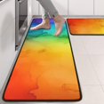 thumbnail image 2 of Kitchen Rugs Sets Of 2,Rainbow Tie Dye Ink Pattern Anti Fatigue Kitchen Mat Rugs Non Slip Washable,Decorative Kitchen Floor Mats for Kitchen,Sink,Laundry,17"x47"+17"x47", 2 of 5