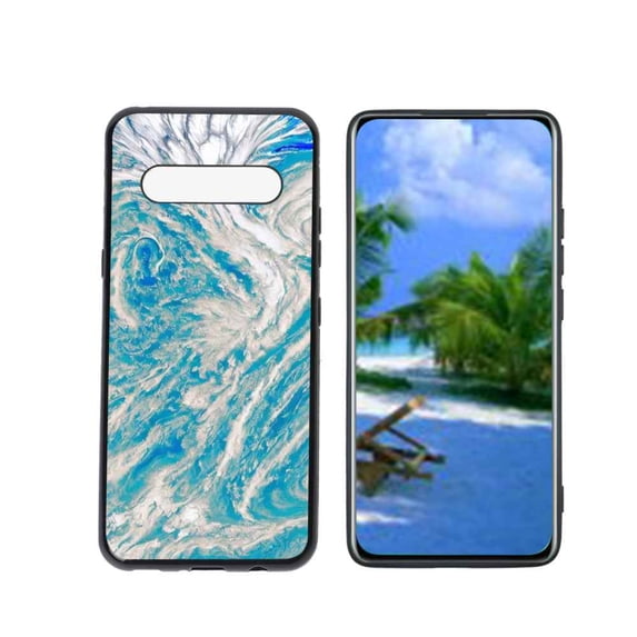 Blue-Marble999-83 Phone Case, Degined for LG V60 ThinQ 5G Case Men Women, Flexible Silicone Shockproof Case for LG V60 ThinQ 5G