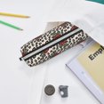 thumbnail image 6 of Rocae Leopard Print Rose for Pen and Marker Pouch with Zipper for Men and Women, Stationery Bag Pen Holder for Work and Office, 6 of 9