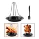 thumbnail image 4 of Estante de parrilla de pavo Estante duradero para de pollo, herramienta desmontable vertical, parrilla de bandeja de material acero inoxidable de piezaza, para , Camping, , B Fanmusic Estante de parrilla de pavo, 4 of 7