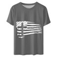 thumbnail image 3 of Camisetas de Manga Corta para las Mujeres, Blusa de Manga Corta de la Moda Del Día de la Independencia Hecha de Poliéster Cómodo para la Primavera Verano, Blusas de Manga Corta para las Mujeres, 3 of 7