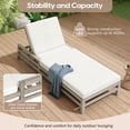 thumbnail image 3 of DTTRA 5-Position Acacia Wood Outdoor Chaise Lounge Set of 2 with Cushions, Gray, 3 of 6