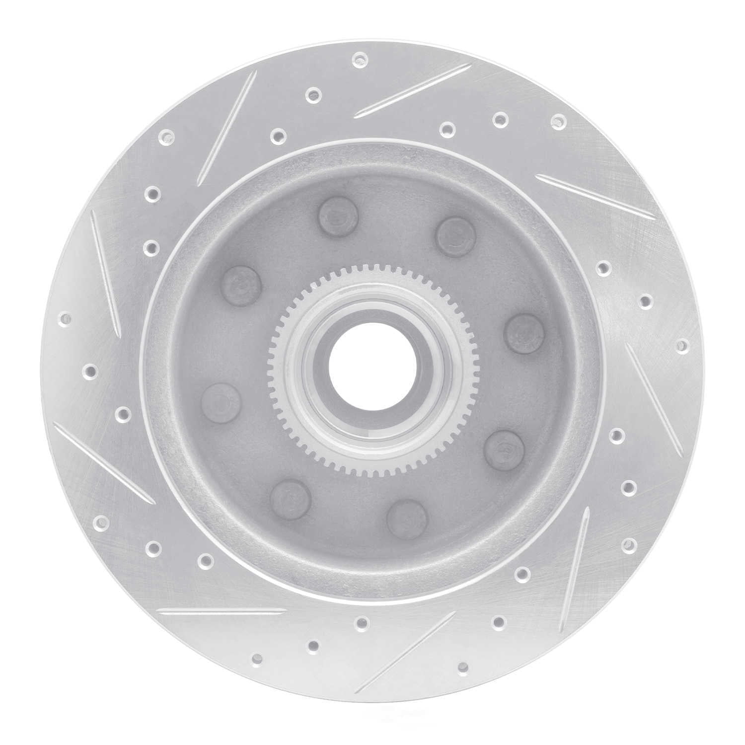 Dynamic Friction Company 631-40086R DFC Brake Rotor - Drilled And Slotted - Silver