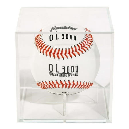 Franklin Sports Official Baseball Display Case - Plexiglass - Autograph Display - Fits an official size (Best Baseball Cleat Brand)