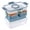 Blue, variant on Cook with Color 4-Compartment Snack Box Food Storage Carrier and Container, Charcuterie Snack Container with Removable Ice Pack,Dishwasher Safe, Taupe