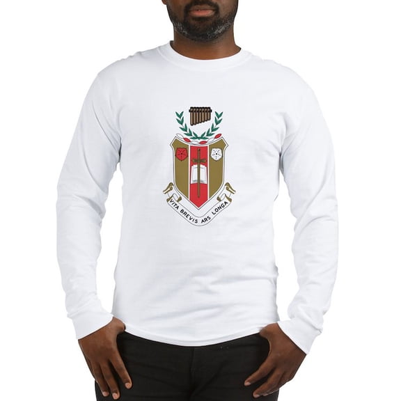 CafePress - Sigma Alpha Iota Colored Crest Long Sleeve T Shirt - Unisex Cotton Long Sleeve T-Shirt