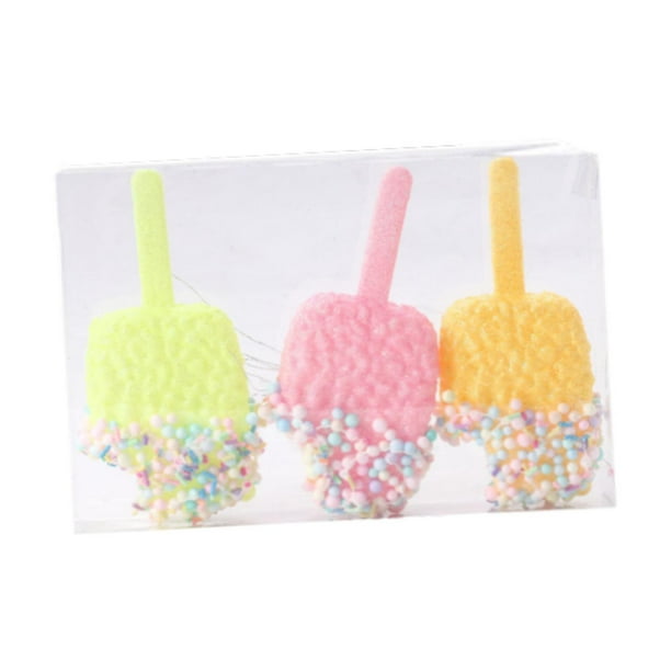 Adornos colgantes para de Navidad, colgantes con dijes, adornos colgantes reutilizables para de Navidad, adorno para de Navidad para Helado de palito
