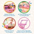 thumbnail image 2 of Set de carrito de compras y supermercado de juguetes Battat Play Circle, 50 piezas, 2 of 6