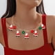 thumbnail image 4 of Adornos navideños, regalos navideños, collar navideño, árbol de Navidad, Papá Noel, joyería navideña para mujer, regalo navideño de moda, collares navideños., 4 of 6