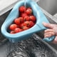 thumbnail image 5 of CHAO Cesta de filtro de agua con cuello de cisne para fregadero, colador de gran capacidad para lavar verduras para el hogar, cocina, tamaño mediano, 2 unidades, color azul, 5 of 5