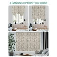 thumbnail image 4 of Vintage Flowers Tie Up Curtains for Windows 45 Inch Length Balloon Curtains Kitchen Adjustable Balloon Window Shade Branch Plants Beige Botanical Rustic Tie Up Valance Bathroom Curtain Window 42"x45", 4 of 6