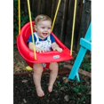 thumbnail image 4 of Little Tikes 637247 Highback Plastic Toddler Playset Swing with Seat Belt, Red, 4 of 6