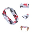 thumbnail image 3 of Unique Bargains 1 Pc Camouflage Print Headband for Yoga Blue Black White, 3 of 6