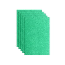 5 Pack Dark Green Glitters Foam Sheets, 8 x 12 Inch Self-Adhesive Sparkle EVA Foam Sheets for Crafting(1.5mm Thick)