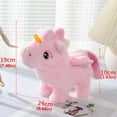 thumbnail image 3 of Electronic Pet Unicorns Toy Walking Interactive Plush Doll Toy Vibrating Automatic Moving Stuffed For Baby Kids, 3 of 8