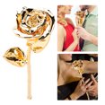 thumbnail image 3 of Adornos De Rosas ANGGREK Flor de Rosa Chapada en oro de 24 quilates 29 cm, 3 of 7