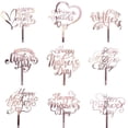 thumbnail image 2 of ERDOUY 10pcs Happy Mother's Day Cake Topper Mom Letter Cake topper Pink, Decorative Party Cake Decoration for Mother's Day(Rose Gold B), 2 of 3