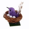 thumbnail image 1 of Accesorio en miniatura para 1/6, Mini nido de pájaro con 3 huevos, juguetes para Púrpura Zulema Nido de casa de muñecas, 1 of 8