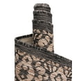 thumbnail image 6 of Unique Loom Outdoor Border Collection Area Rug - Floral Border (7' 1" x 10' Rectangle Charcoal Gray/Beige), 6 of 7