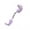 Purple, variant on Plush Cat Toy Plush Dinosaur Cat Toy Chew Bite Toy with Natural Fruits Self Play Kicker for Indoor Cats Kittens Engaging Spring Structure for Fun