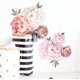 thumbnail image 5 of Pegatinas de pared de peonías de acuarela, pegatinas de pared con flores rosas, removibles, para despegar y pegar, murales artísticos para dormitorio, sala de estar, habitación de niños, niñas, cuart, 5 of 5
