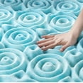 thumbnail image 5 of Zinus Spa Sensations 3" Green Tea Gel Memory Foam Zoned Support Mattress Topper, Queen, 5 of 8