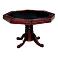 thumbnail image 2 of Furniture of America Deaton Traditional Wood 5-Piece Gaming Table Set in Cherry, 2 of 11