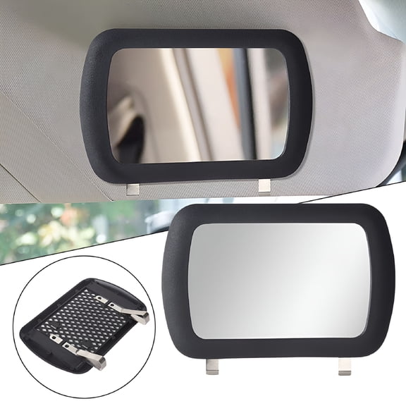 HIBIBUD Car Sun Visor Vanity Mirror Clip-On Makeup Mirror Adjustable Automotive Cosmetic Mirror for Vehicle Interior Accessory Beauty Tool