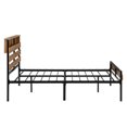 thumbnail image 6 of SYNGAR Metal Wood Bed Frame with Headboard, Full Platform Bed Frame for Boys Girs Teens Adults, Black, LJ1448, 6 of 8