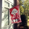 thumbnail image 4 of Bichon Frise My Valentine House Flag 28 in x 40 in, 4 of 7