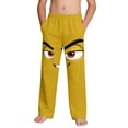 thumbnail image 2 of Kids Boys Angry Smile Face Graphic Pants Stretchy Waist Novelty Trousers for Outdoor Active Play, 4-13Y, 2 of 9