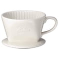 thumbnail image 1 of Kalita - Gotero de café de cerámica para 1 a 2 personas, color blanco, 101 Lotto #01001, 1 of 7