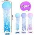 thumbnail image 2 of LQQBOX 8pcs Jelly Fish Paper Lanterns for Wedding Kids Birthday Baby Shower Party Decoration Gradient Paper Lanterns Indoor Outdoor Mermaid Ocean Mermaid Themed Party Decoration (Gradient), 2 of 7