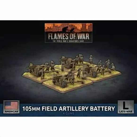 Flames Of War Batterie d'Artillerie de Champ 105mm Américaine Neuve