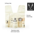 thumbnail image 3 of Viski Stainless Steel Travel 6PC Bartender Kit for Home Bar, Barware Gifts, 3 of 6