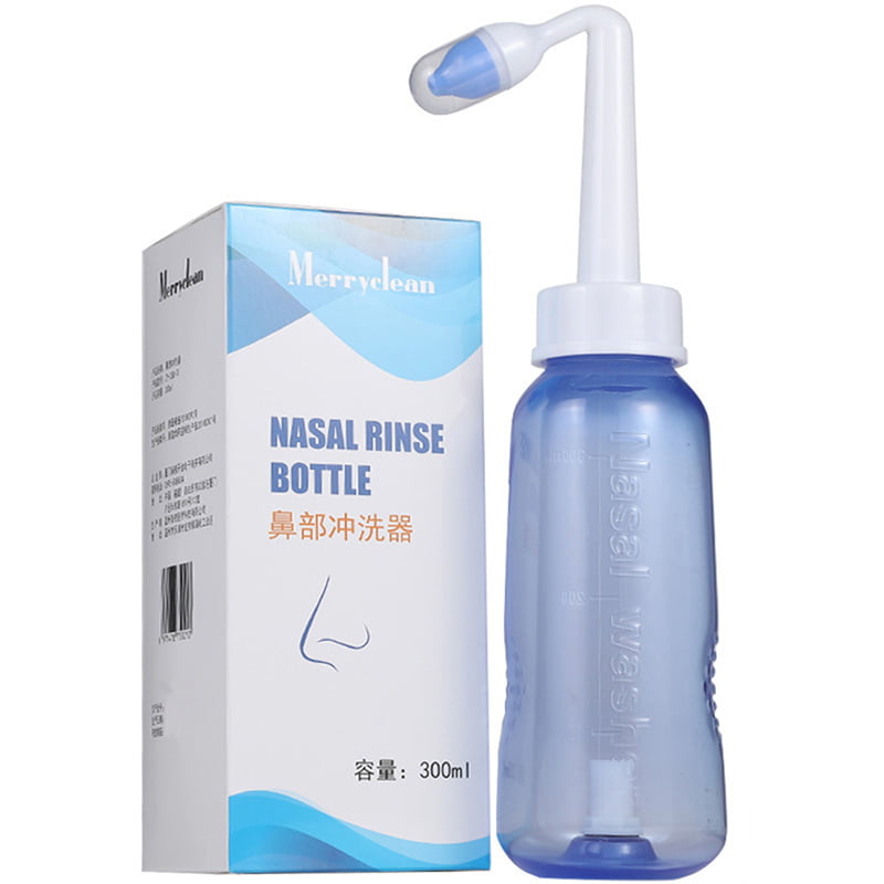 Adult Kid Nasal Wash Neti Pot Rinse Cleaner Sinus Allergies Relief Nose Pressure