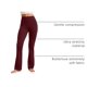 thumbnail image 4 of Pantalones CRZ YOGA Butterluxe de tiro alto acampanados 81 cm Rojo S, 4 of 7