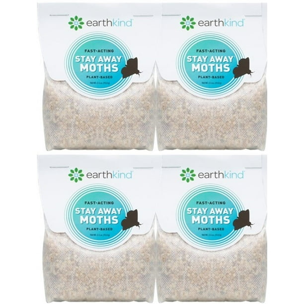 Stay Away Moths, Fast Acting, Plant Based, Moth Repellent 4 Pack by