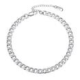 thumbnail image 1 of Pulsera tobillera cubana de plata de 6 mm PROSTEEL Acero inoxidable, 1 of 7