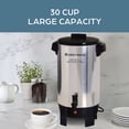 thumbnail image 6 of West Bend Commercial Large Capacity Coffee Urn, 30-Cup Coffee Maker with Automatic Temperature Control, in Silver (58030), 6 of 16