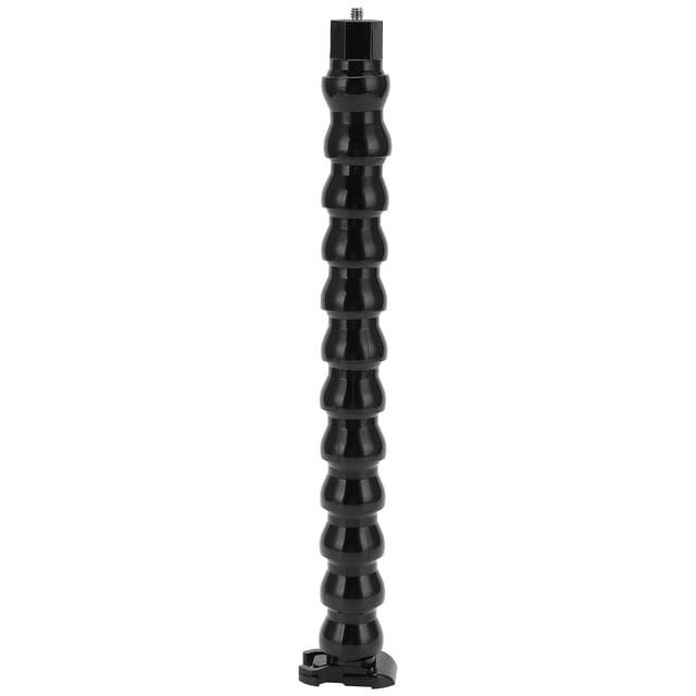 FLW 271 Monópode flexible con mordazas de cuello de cisne, montaje con tornillo de 1/4 pulg. para montar en bicicleta, 12 secciones