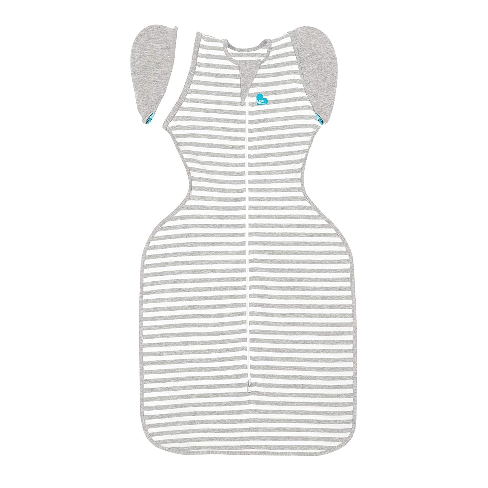 Love to Dream Swaddle UP Transition Baby Sleep Bag 1.0 TOG, Zip-Off Wings, Large 19-24 lbs, Grey