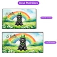 thumbnail image 5 of Happy St. Patrick’s Day Newfoundland with Green Hat Shamrocks Rainbow Desk Mat Full Keyboard Mouse Pad Newfie Dog Lover Gifts Large Mousepad - 03007, 5 of 5