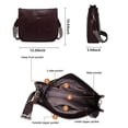 thumbnail image 3 of AUYOCO Bolso bandolera de piel vegana para mujer, bolso cruzado con correa para guitarra, bolsillos con cremallera, bolso de hombro, 3 of 5