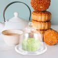 thumbnail image 2 of Cake Pan Plate Server Glass Tray with Dome Display Shelves Cupcake Holder Stand, 2 of 6
