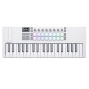 Novation Launchkey Mini 37 MK4 White 37-Note Mini Controller Keyboard with Case Package