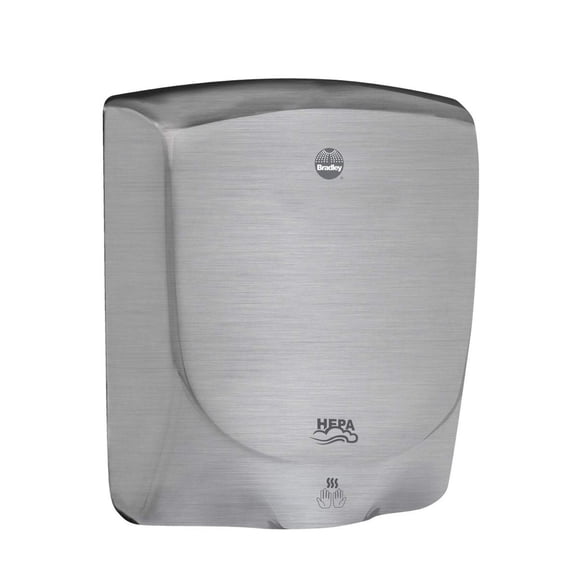 Bradley 2922-287400 - Bradex Adjustable Motor, Sensor-Operated Warm Air Hand Dryer - Satin Stainless Steel