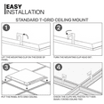 thumbnail image 5 of Mollie 2Pack 1x4 LED Flat Panel Light, 3 Color LED Panel Light Dimmable Drop Ceiling Troffer Fixture, 4000LM, 110LM/W, 5 of 11