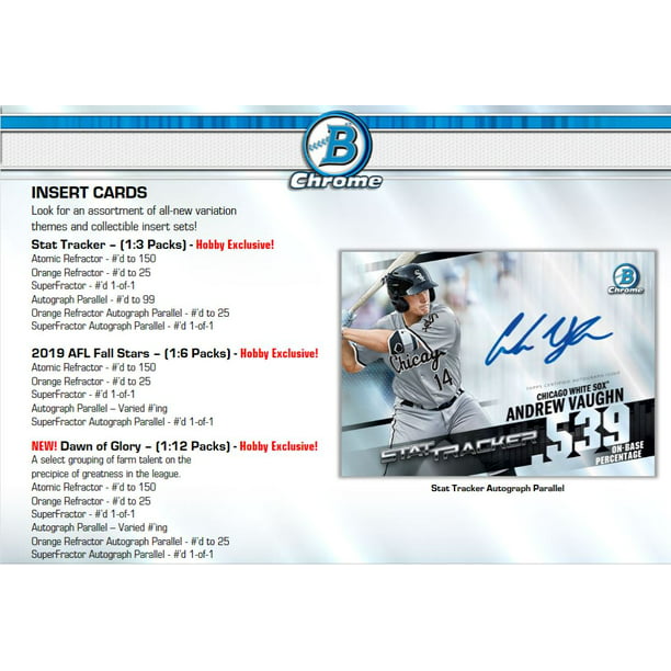 2020 Topps Bowman Chrome MLB Baseball Trading Cards Mega Box